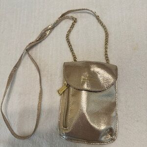 Juicy Couture Gold Phone Case with Chain Strap